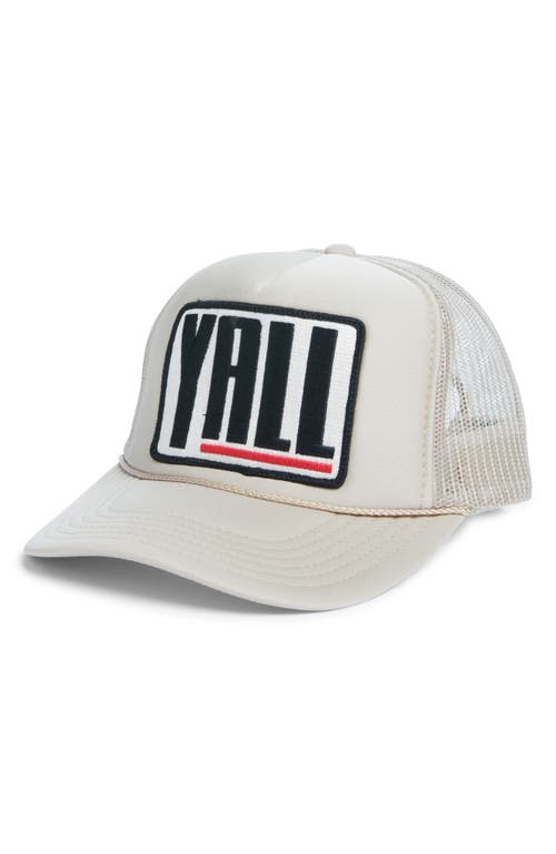 Friday Feelin ' Y'all Patch Trucker Hat In Tan