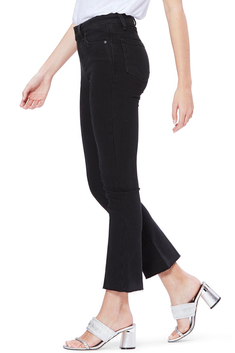 Transcend - Colette Seamed Crop Flare Jeans, Alternate, color, BLACK SPARROW