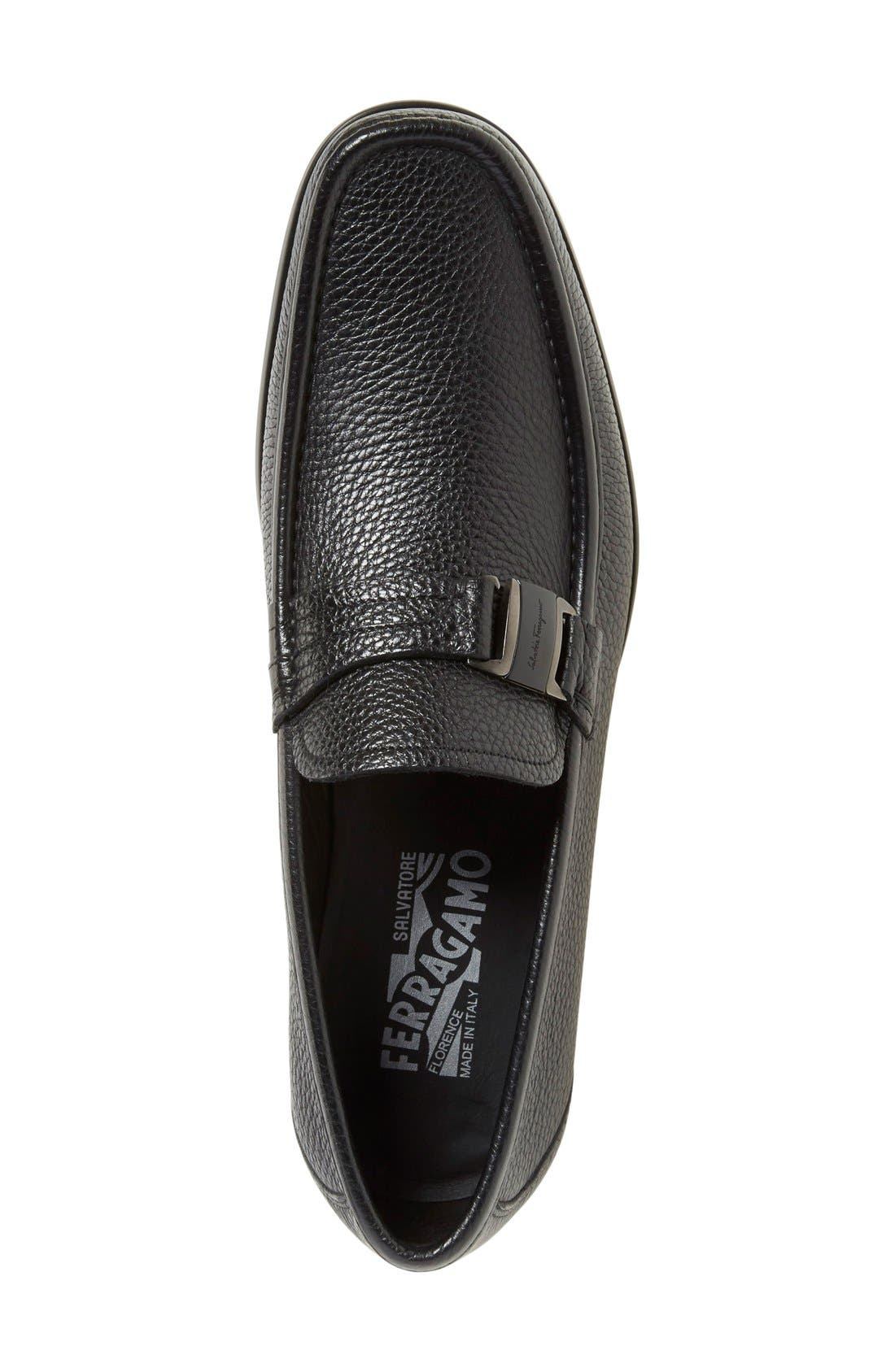 Salvatore Ferragamo 'Geneva' Bit Loafer, Alternate, color, NERO LEATHER