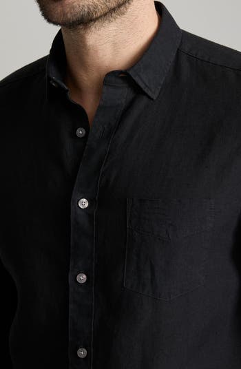 Vin Santo Linen Wrinkle Resistant Button-Up Shirt