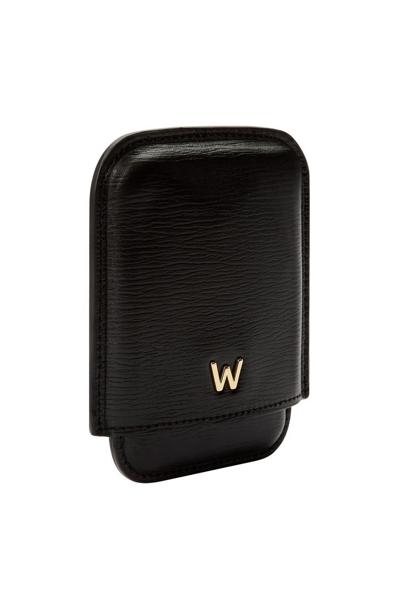 WOLF W Moulded Card, Alternate, color, Black