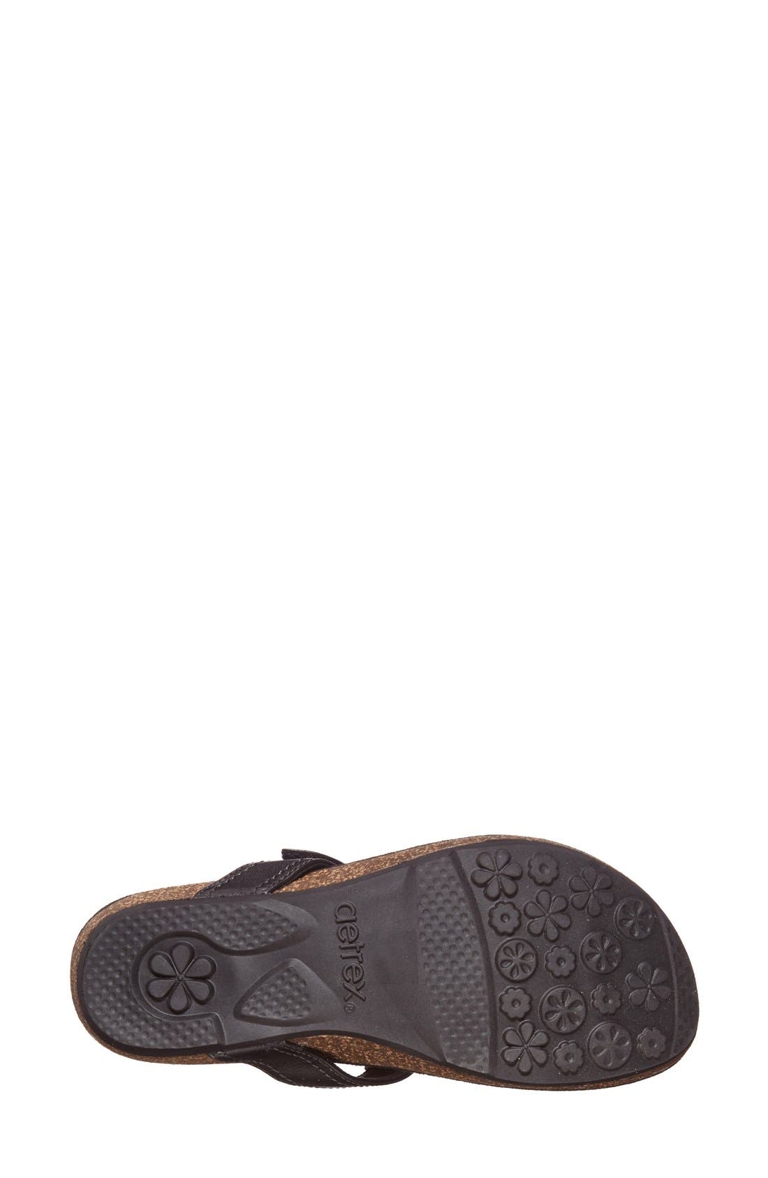 Aetrex 'Emily' Leather Thong Sandal, Alternate, color, 
