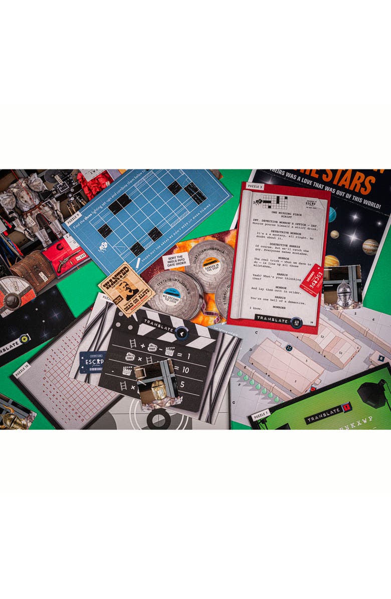 Professor Puzzle Escape From The Movie Studio, 12 Puzzles, Alternate, color,