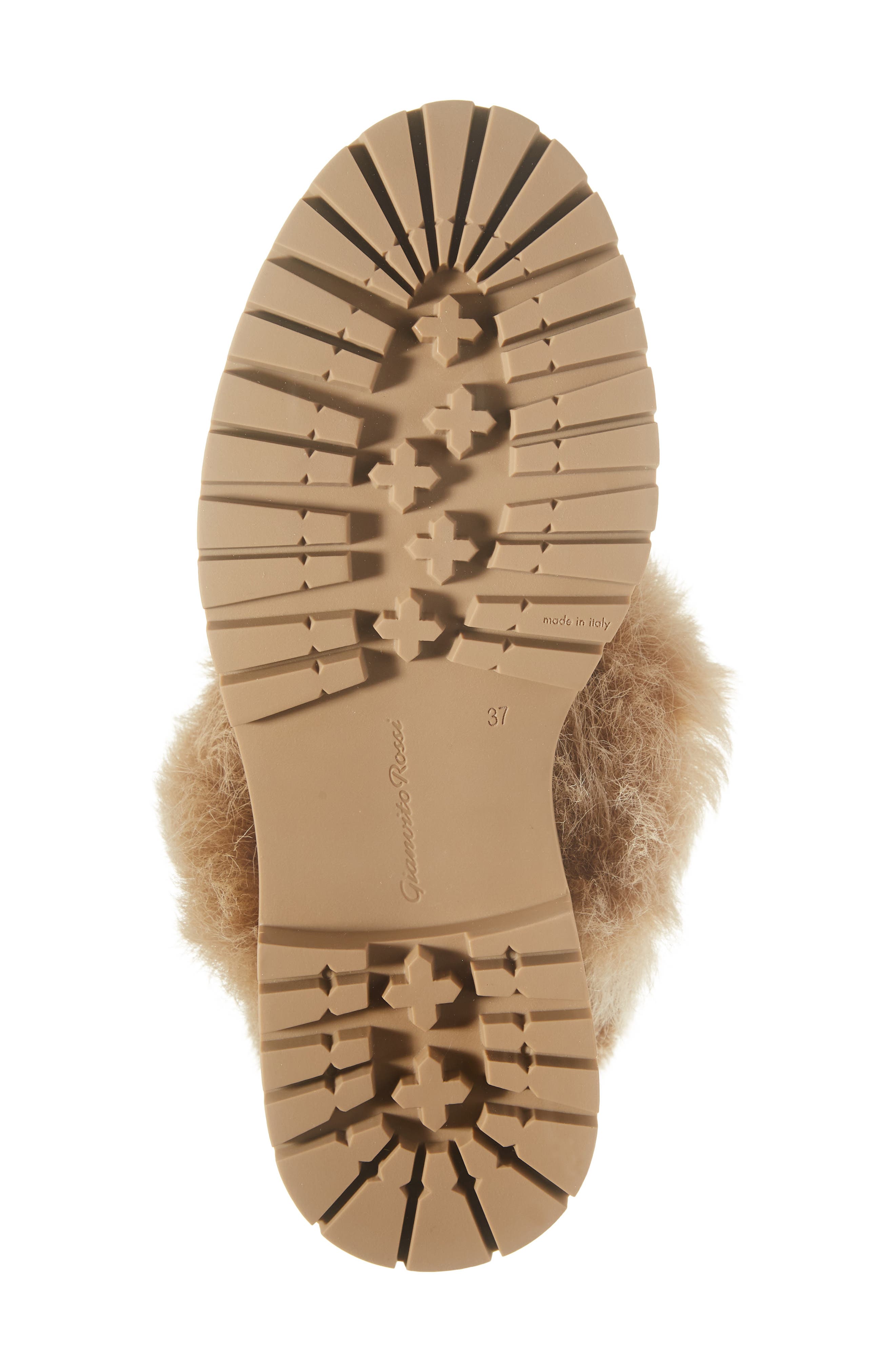 Gianvito Rossi Genuine Shearling Boot, Alternate, color, 