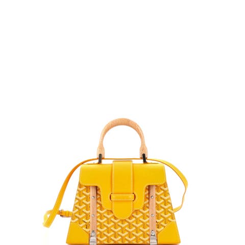 Saigon Top Handle Bag Coated Canvas with Leather PM