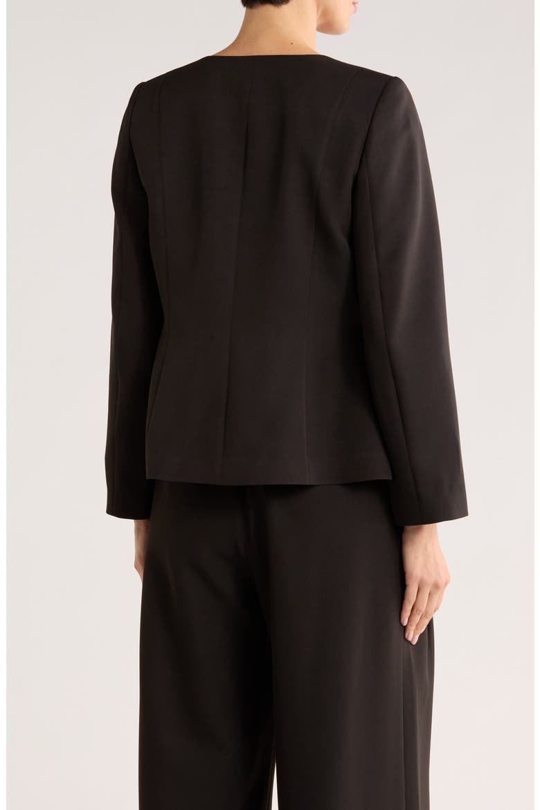 Hammered Button Cutaway Jacket, Alternate, color, BLACK