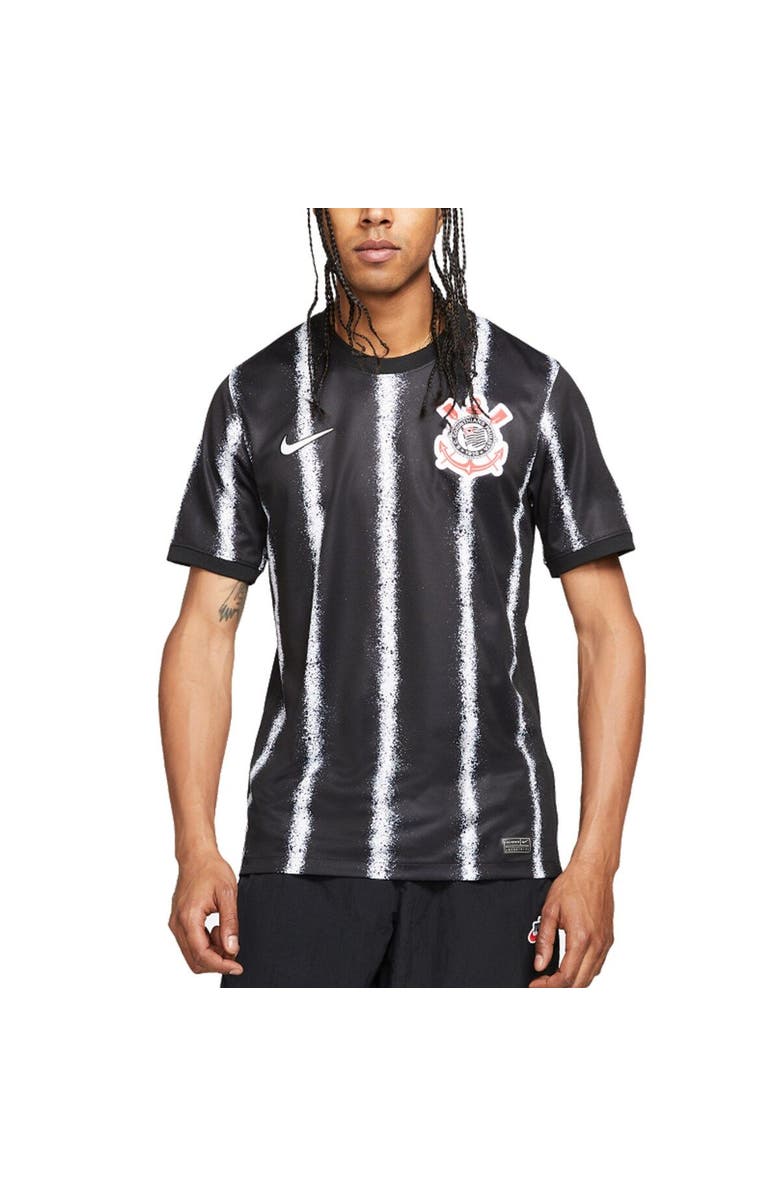 Nike Men's Nike Black Corinthians 2021/22 Away Breathe Stadium Replica Jersey, Main, color, 