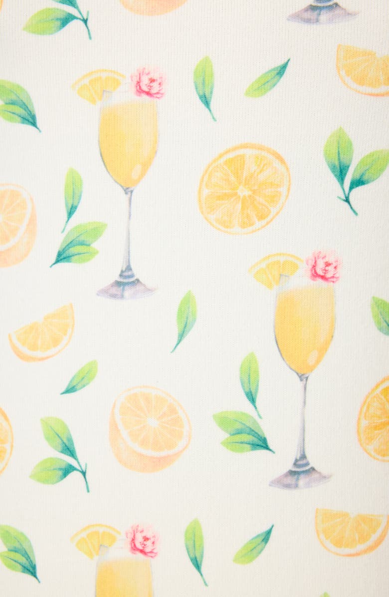 PJ Salvage Mimosa Me Short Pajamas & Headband Set, Alternate, color, Ivory