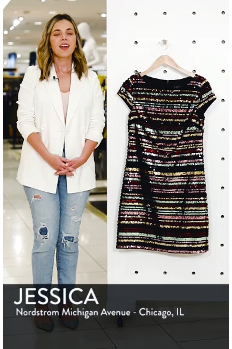 Sequin Stripe Dress video