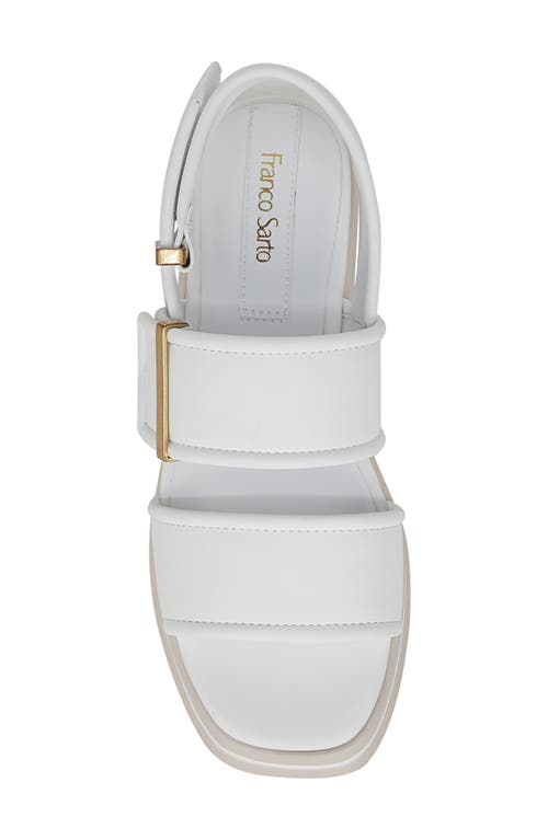 Franco Sarto Piper Slingback Platform Sandal In White