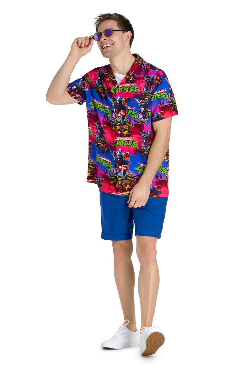Teenage Mutant Ninja Turtles Camp Shirt, Alternate, color, MISCELLANEOUS