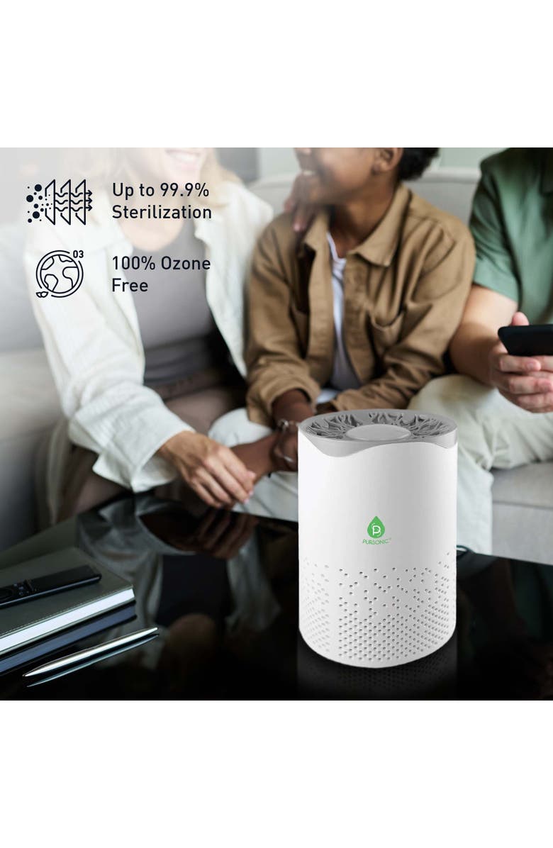PURSONIC USB Aroma Diffuser & True HEPA Air Purifier Bundle, Alternate, color, White