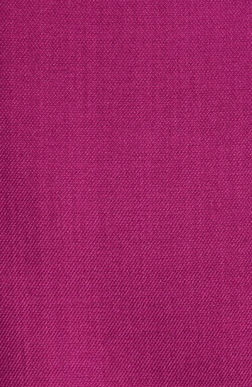 Tahari Asl Double Breasted Long Vest In Wild Berry