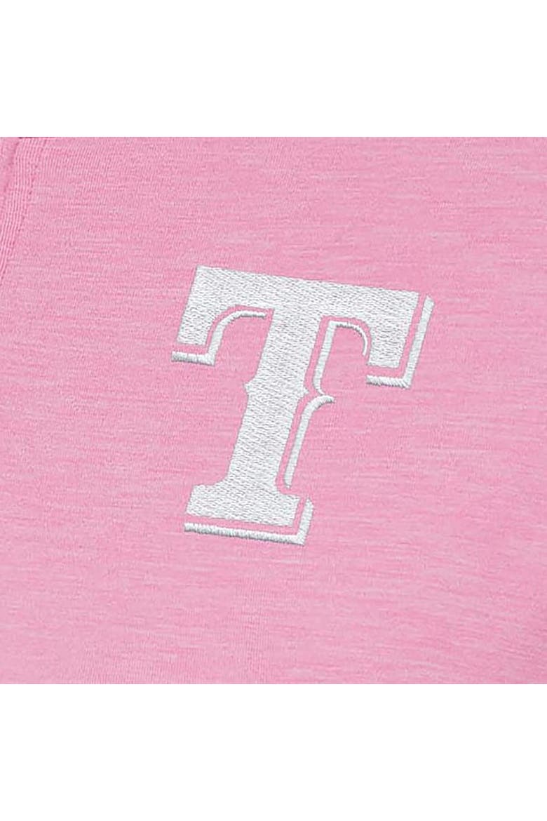 Women's Antigua  Pink Texas Rangers Mentor Quarter-Zip Pullover Top, Alternate, color, Pink