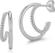 SPHERA MILANO Double Hoop Earrings