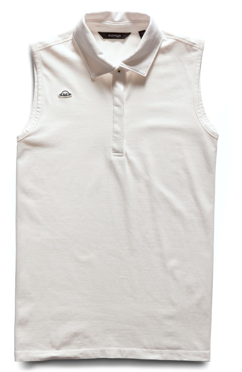 Radmor Olivia Sleeveless Stretch Cotton Polo, Main, color,