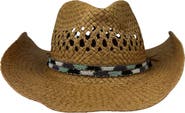 Nicole Miller Straw Rancher Hat