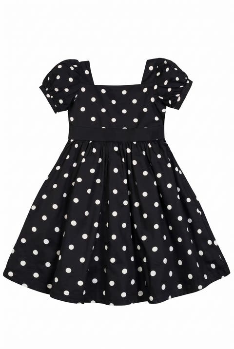 Kids' Organic Puff Sleeve Party Dress