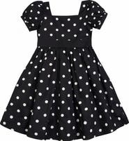 Hope & Henry Kids' Organic Puff Sleeve Party Dress
