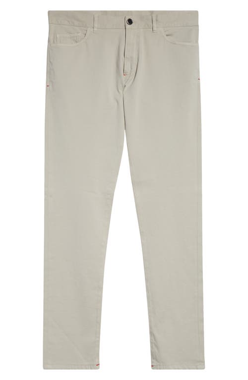 Isaia Five-pocket Slim Fit Chinos In Light Brown 381