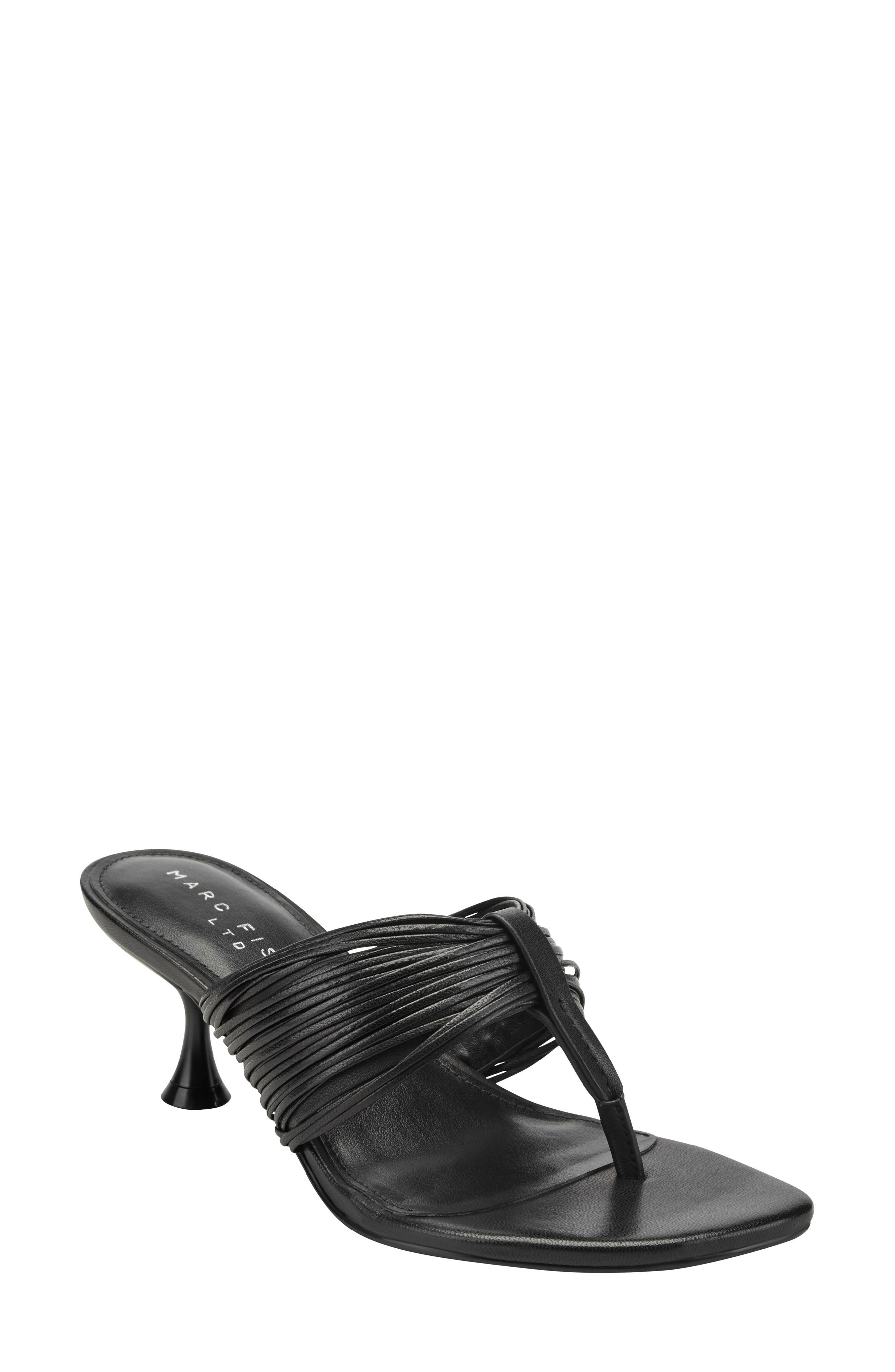 Marc Fisher LTD Pamilla Sandal, Main, color, Black