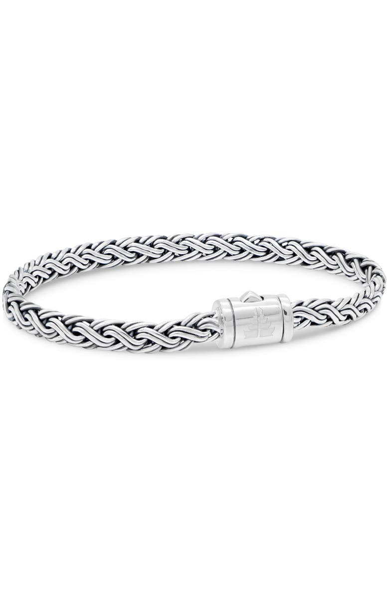 DEVATA Paddy Oval 5mm Chain Bracelet in Sterling Silver, Main, color, Silver