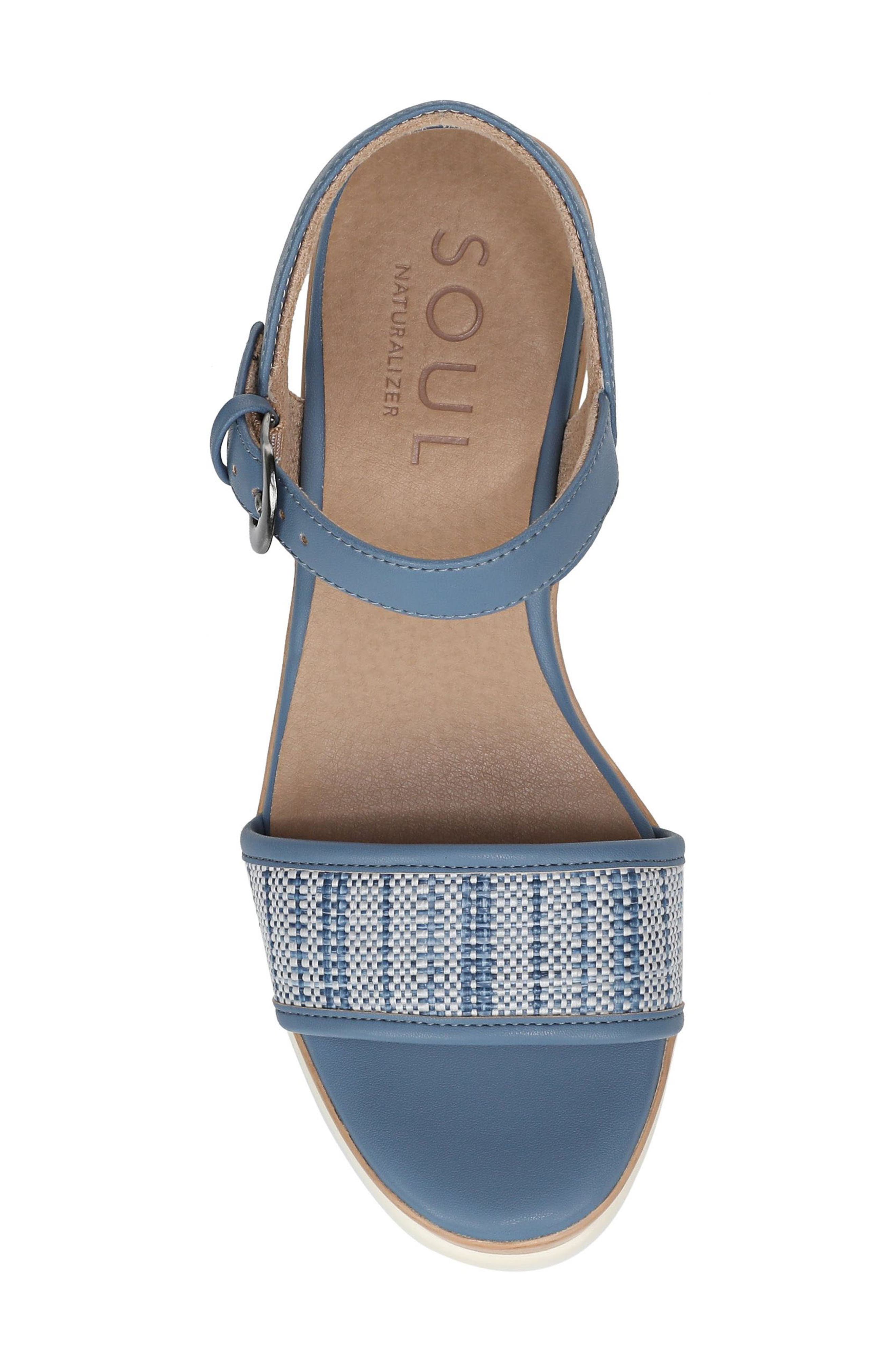Graciela Wedge Sandal, Alternate, color, NAVY
