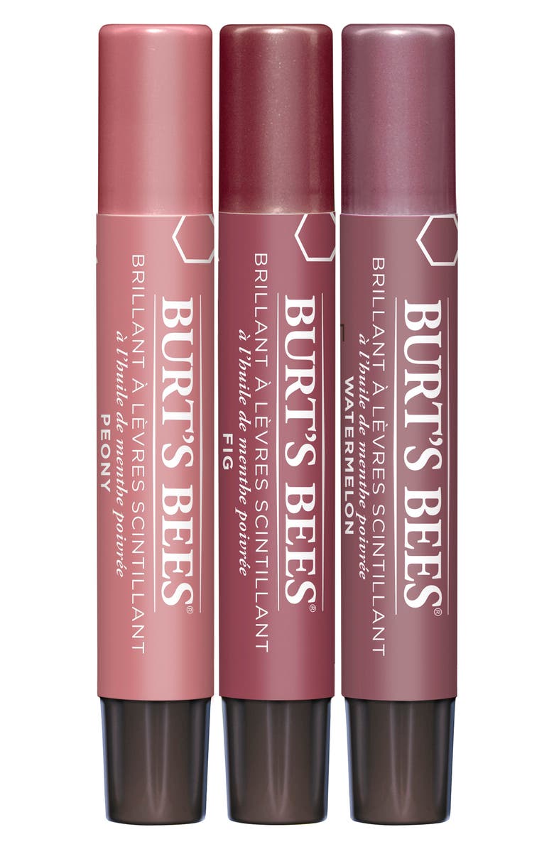 Burt's Bees Kissable Color Spring Gift Set - Petal Kisses - 3 Lip Shimmers, Alternate, color,