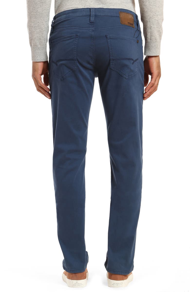 Mavi Jeans Zach Straight Leg Twill Pants, Alternate, color, Navy Twill