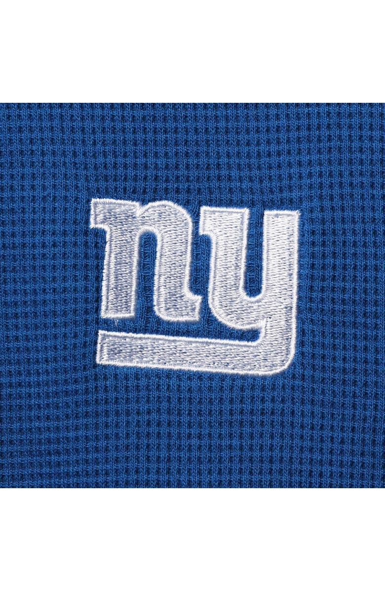 DUNBROOKE Men's Dunbrooke Royal New York Giants Logo Maverick Thermal Henley Long Sleeve T-Shirt, Alternate, color, Royal