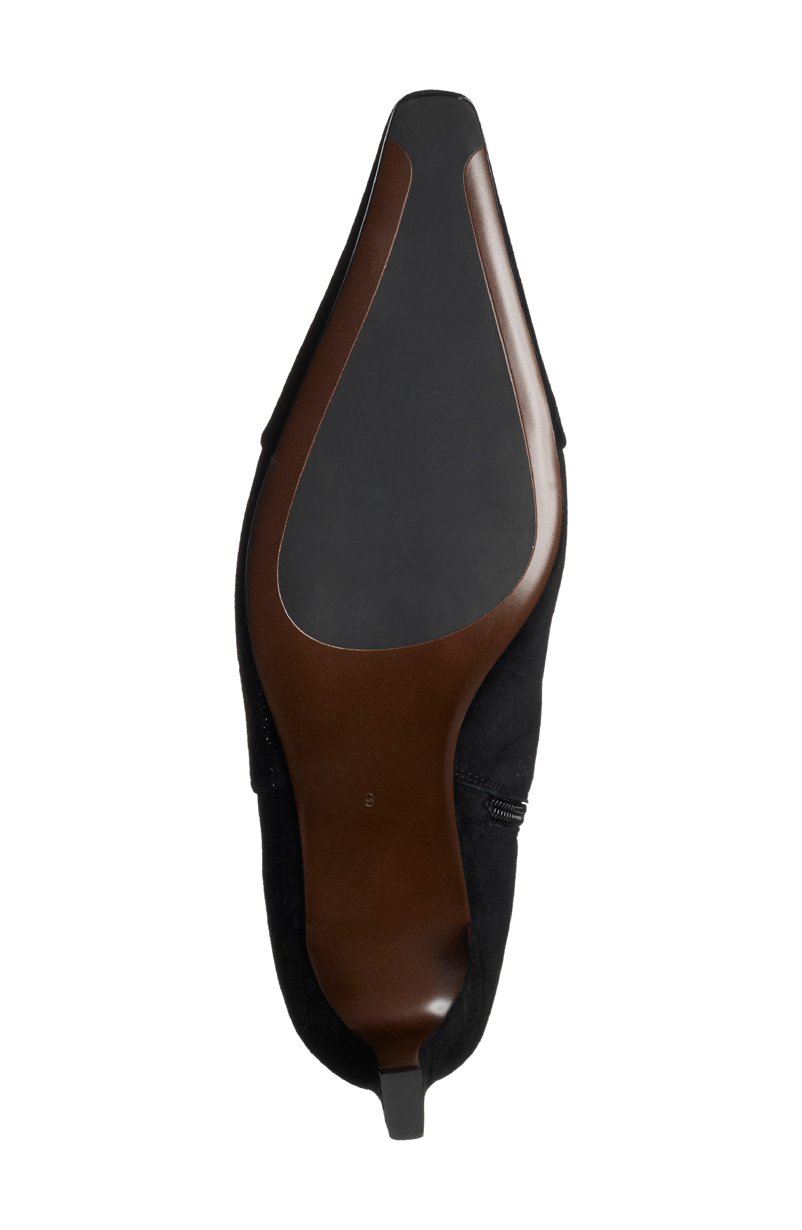 No Time Kitten Heel Bootie, Alternate, color, BLACK SUEDE