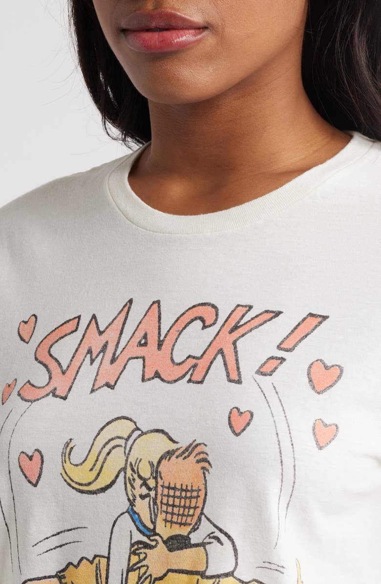 Philcos Smack Smooch Graphic Cotton T-Shirt, Alternate, color, Off White