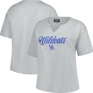 FANATICS Women's Fanatics Gray Kentucky Wildcats Plus Size Winning Gear Notch Neck T-Shirt