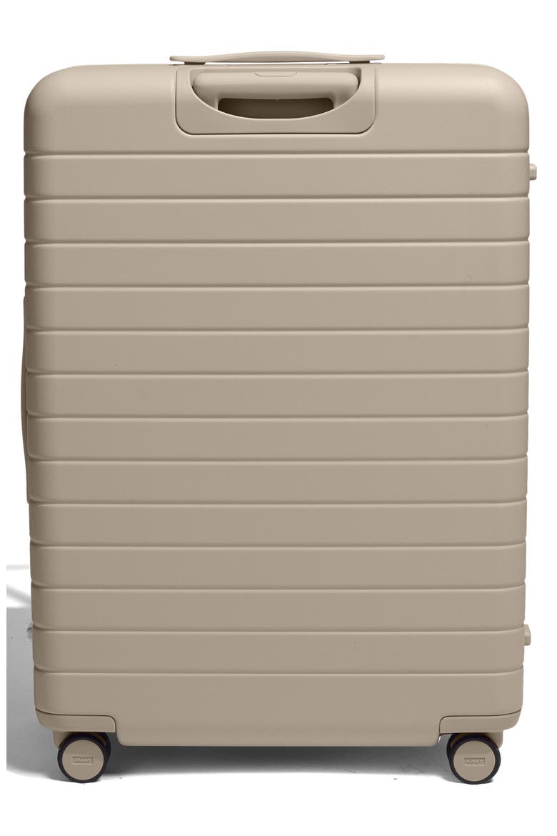 The Large Flex Polycarbonate Hardside Checked Suitcase, Alternate, color, DUNE TAUPE