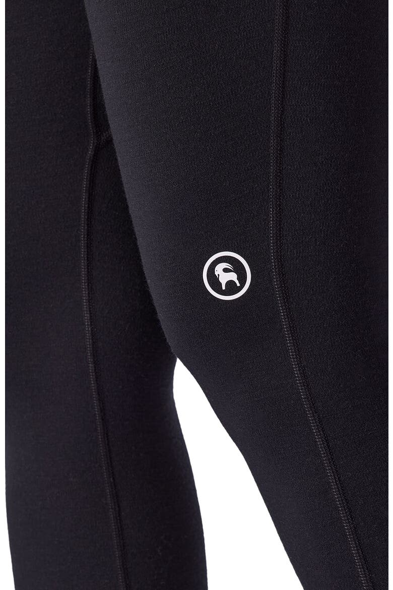 Cedars Rws Merino Mid-Wt Baselayer 3/4 Bottom - Women's, Alternate, color, Black