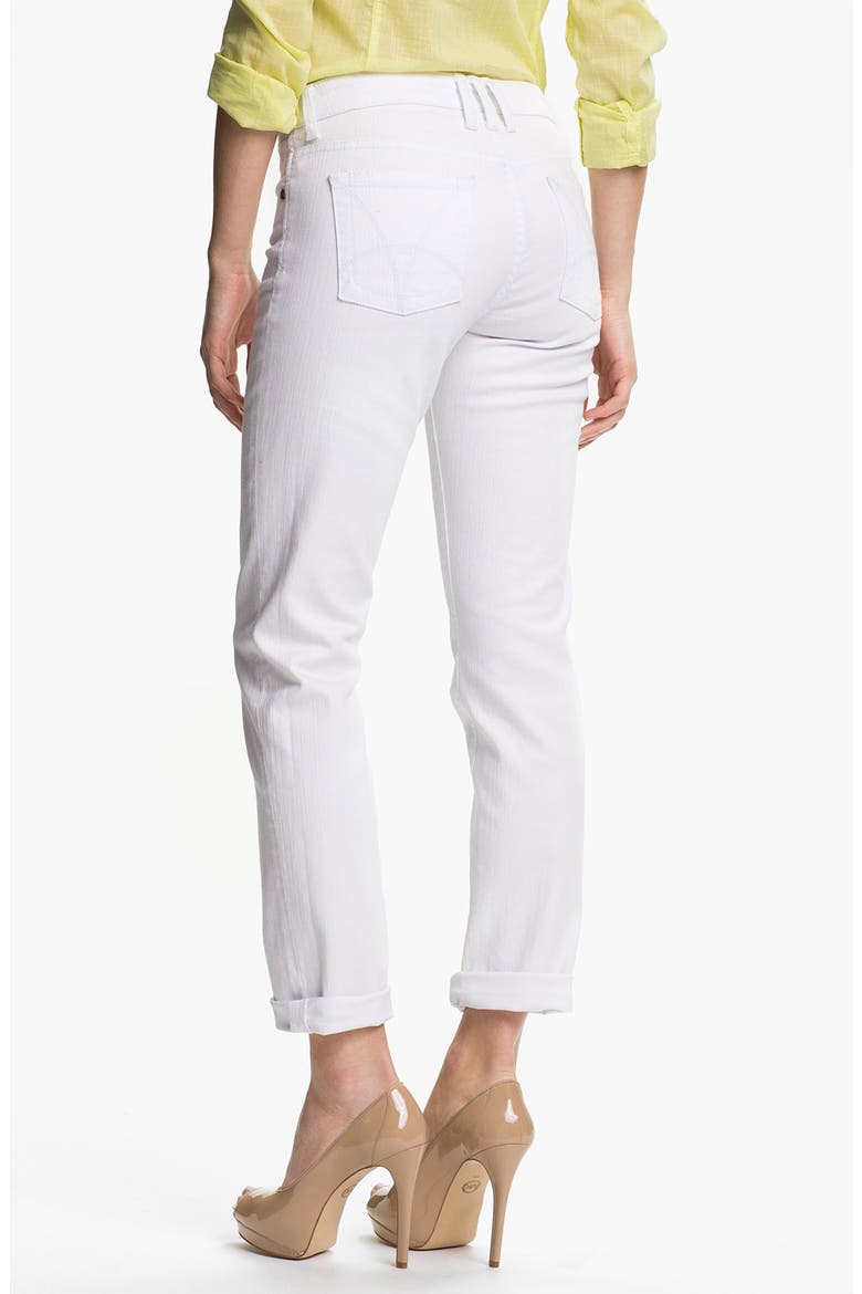 'Catherine' Slim Boyfriend Jeans, Alternate, color, WHITE