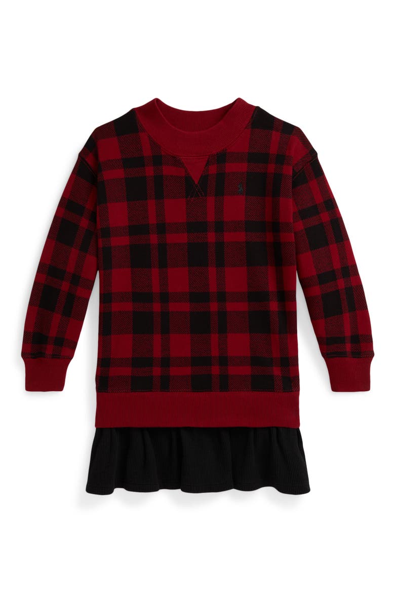 buffalo plaid long sleeve dress Buffalo Plaid Tree Long Sleeve Dress 6/12 mos