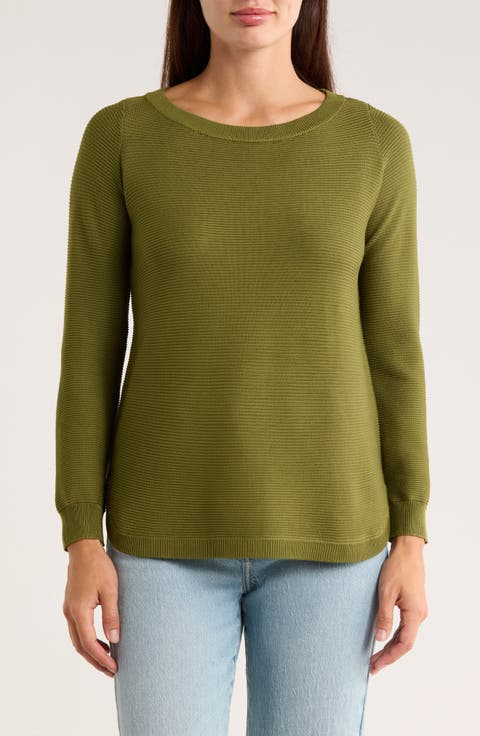 Link Stitch Tunic Sweater