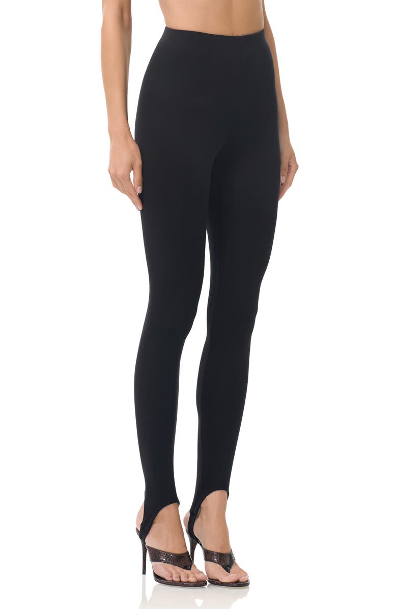 AFRM Jasmine Stirrup Pants, Alternate, color, Noir