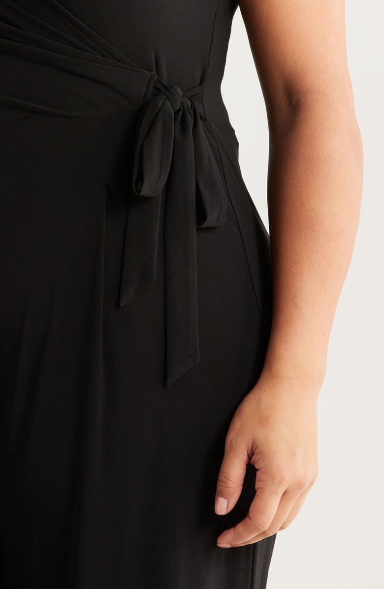 Anne Klein Wrap Bodice Jersey Jumpsuit, Alternate, color, 