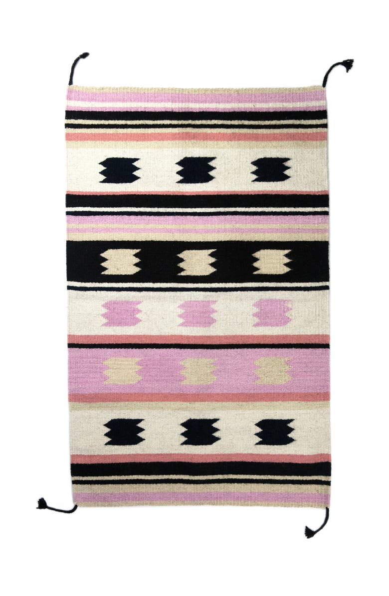 Archive New York Zapotec Multi Handwoven Flatweave Wool Rug, Main, color, Pink