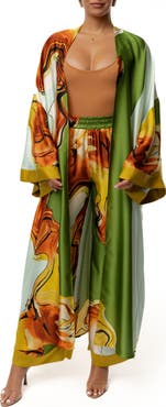JLUXLABEL Nola Satin Maxi Duster