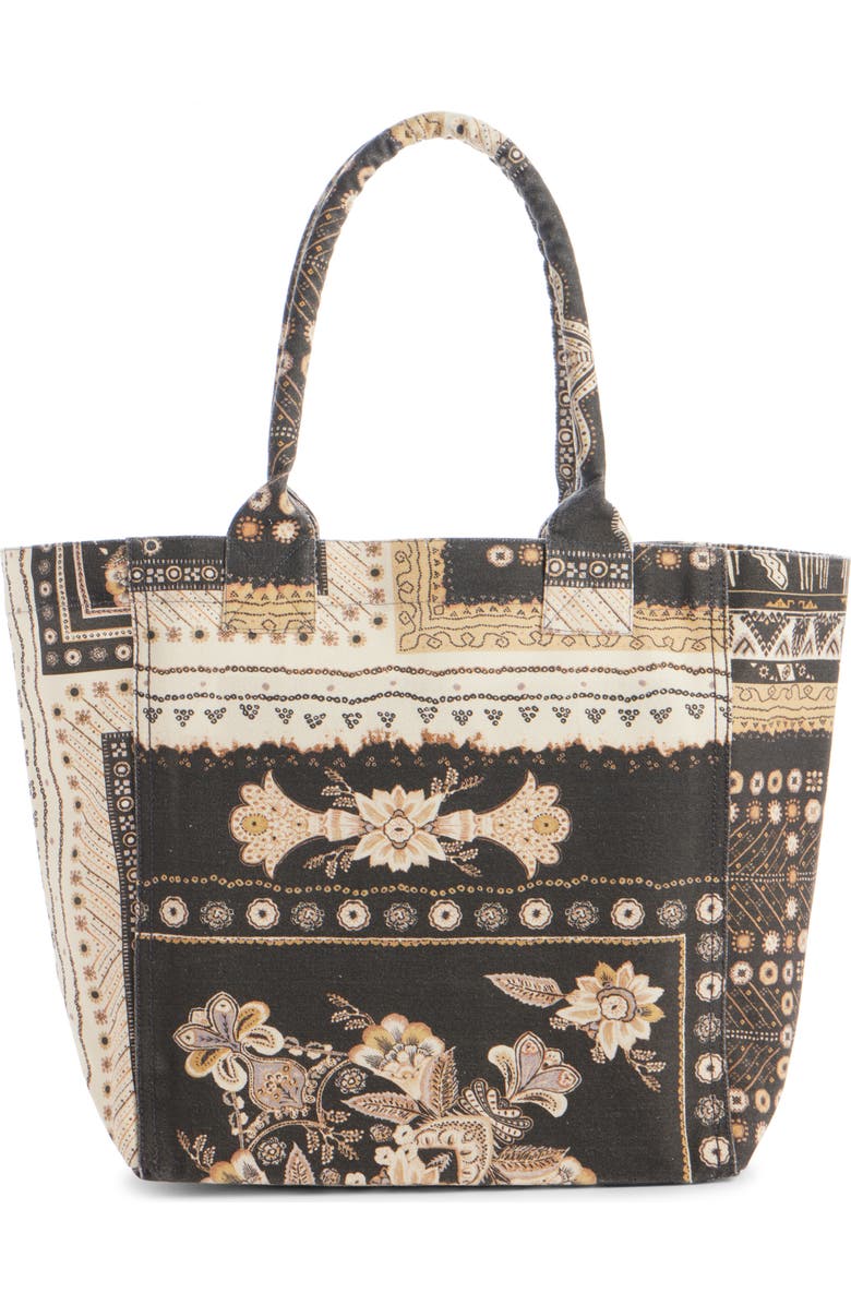 Isabel Marant Small Yenky Bandana Canvas Tote, Alternate, color,