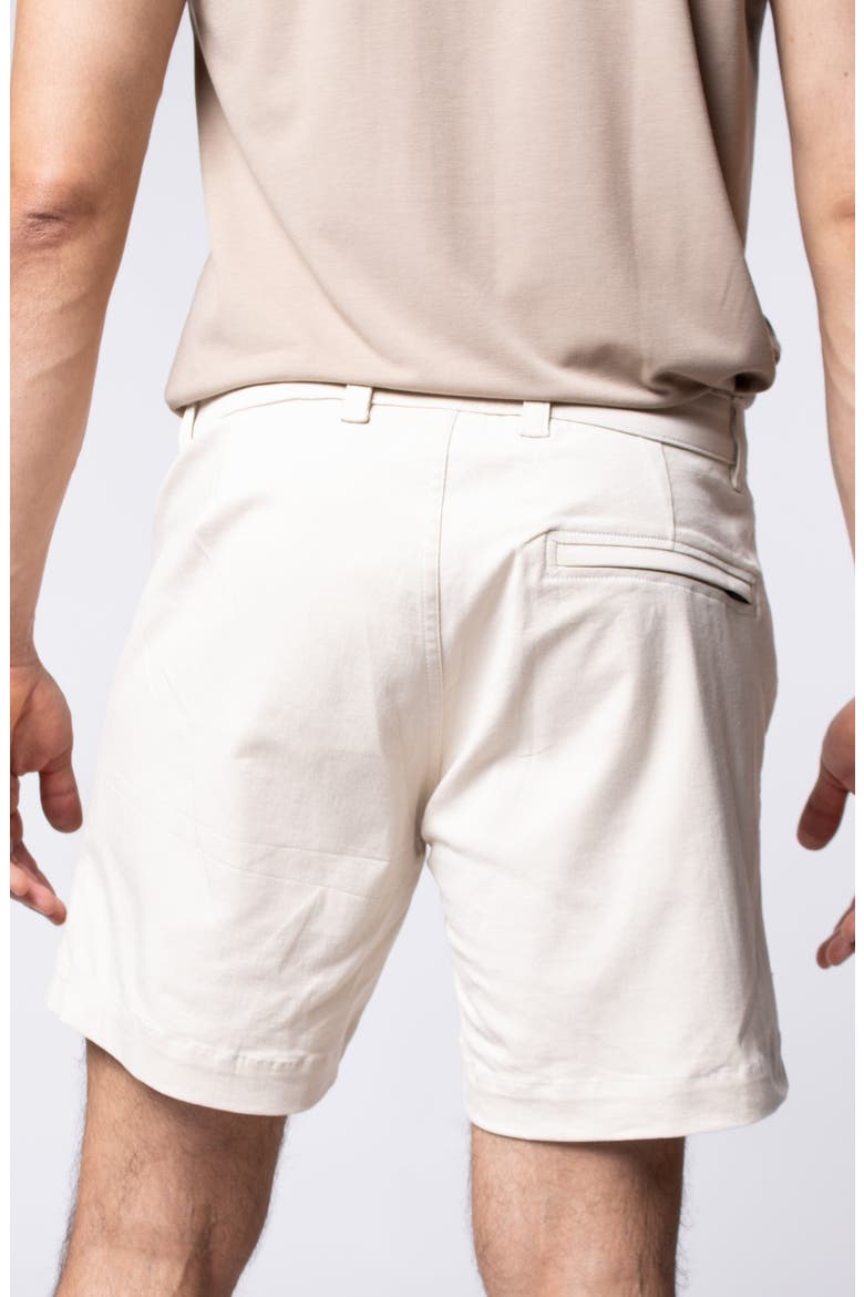 Stretch Cotton Chino Shorts, Alternate, color, Vanilla Rum