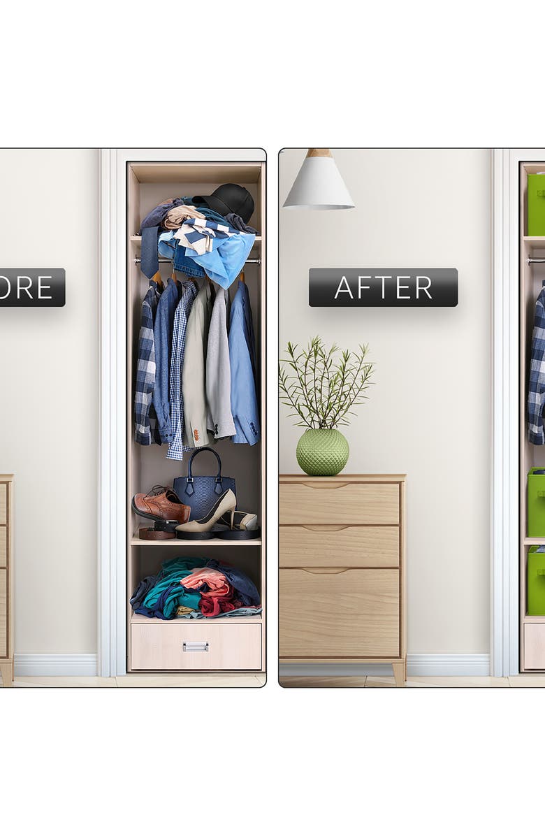 SORBUS 8-Pack Foldable Storage Cube Bins, Alternate, color, Green