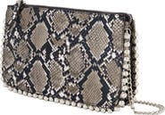 ELLE Collection Silver Trimmed Wallet On Chain Clutches Bag