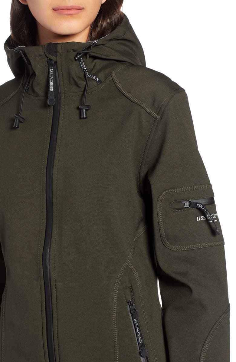 Ilse Jacobsen Rain 7 Hooded Water Resistant Coat, Alternate, color, 