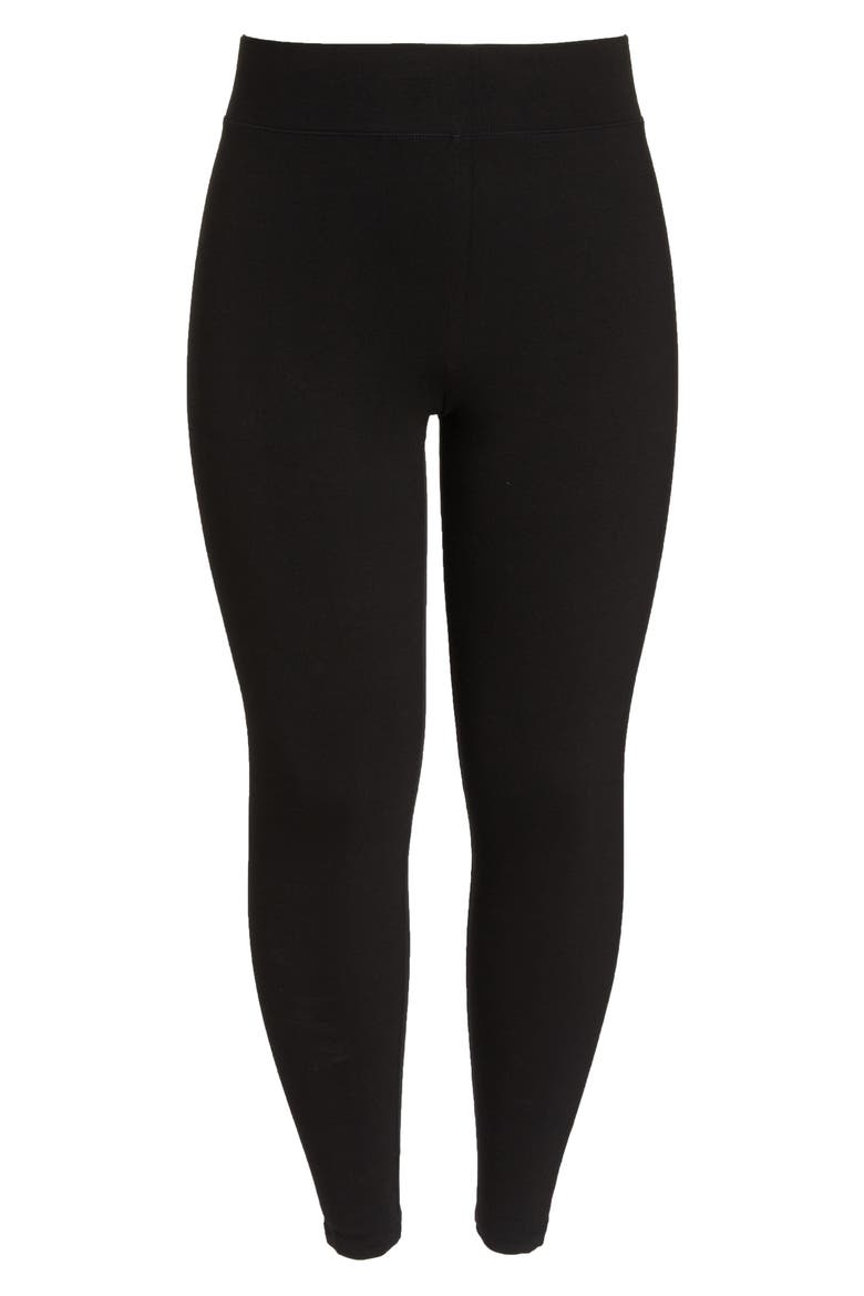 High Rise Leggings, Alternate, color, BLACK