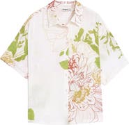 Desigual Floral Print Button-Up Shirt