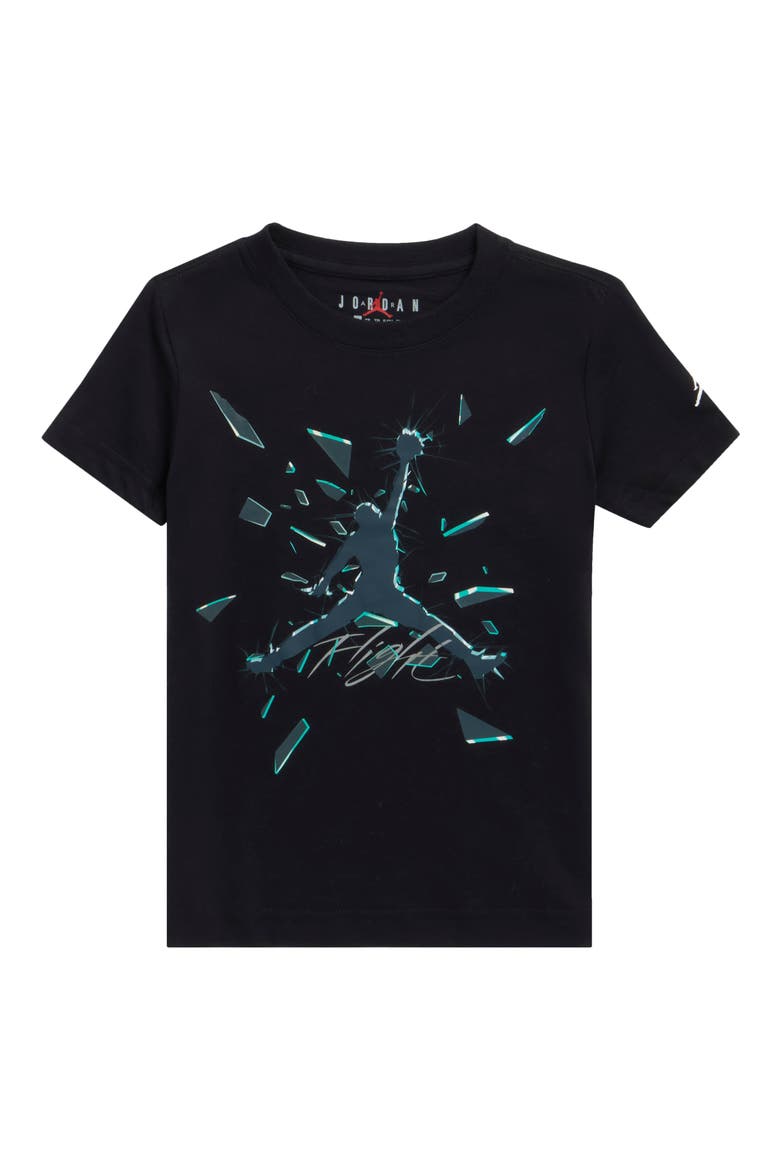Kids' Shattered Glass Graphic T-Shirt, Main, color, BLACK
